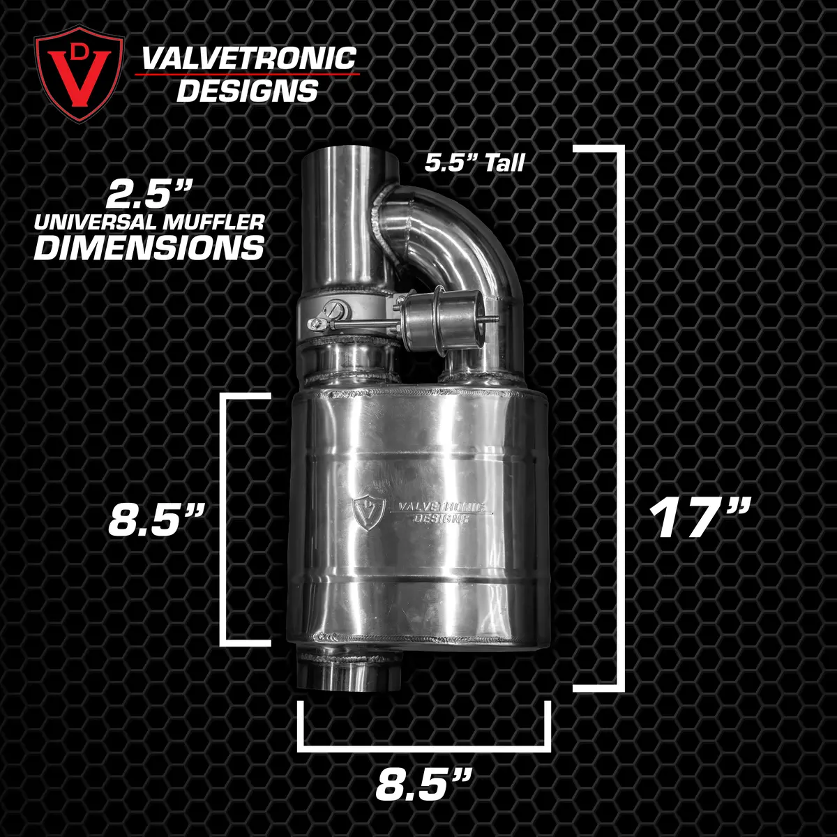 Valvetronic Designs Universal Valved Muffler Kit 9