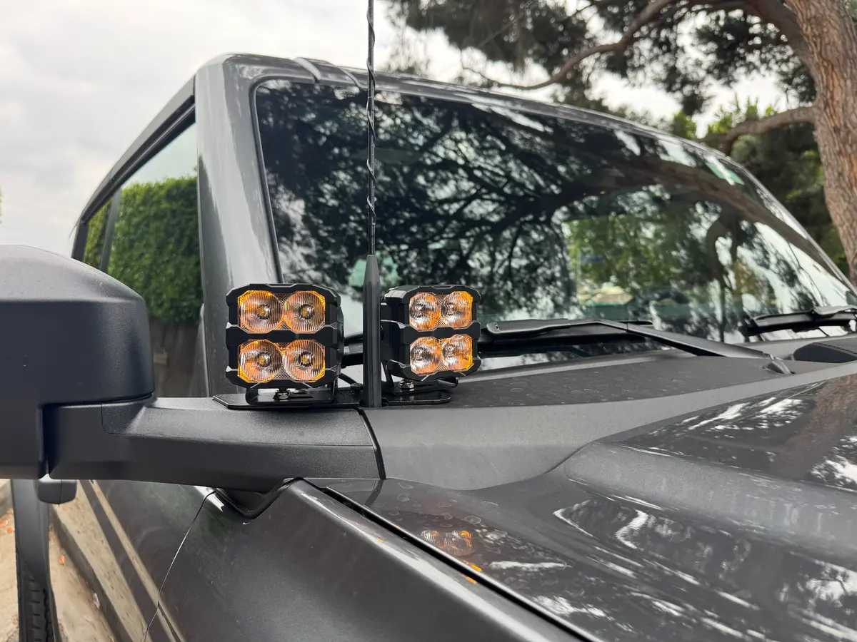 2022+ Ford Bronco Raptor Hood Mount/Ditch Lights/Pillars - Pro 1