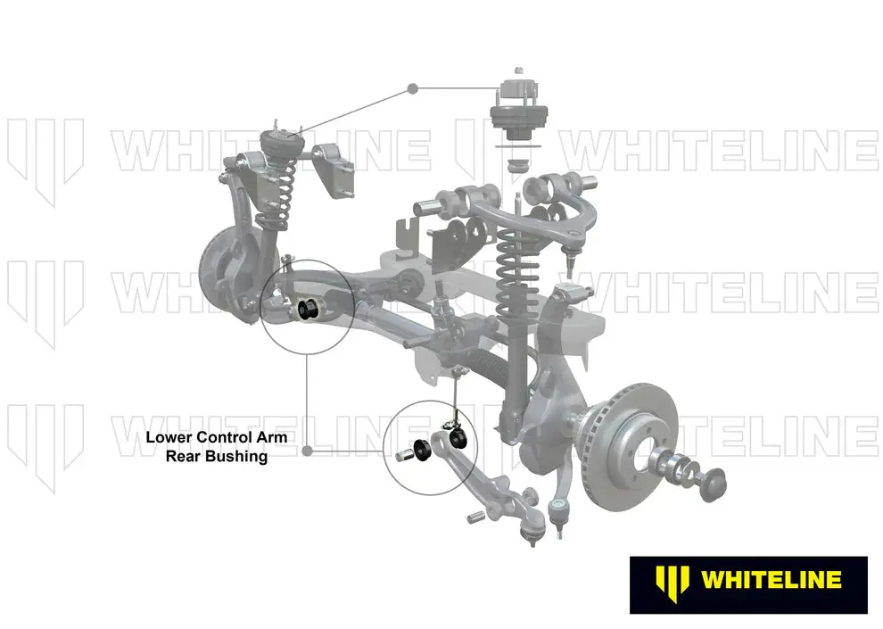 Whiteline Plus 2005-2011 Dodge Charger / Challenger/ 300 Front Rear Lower Inner Control Arm Bushing 1