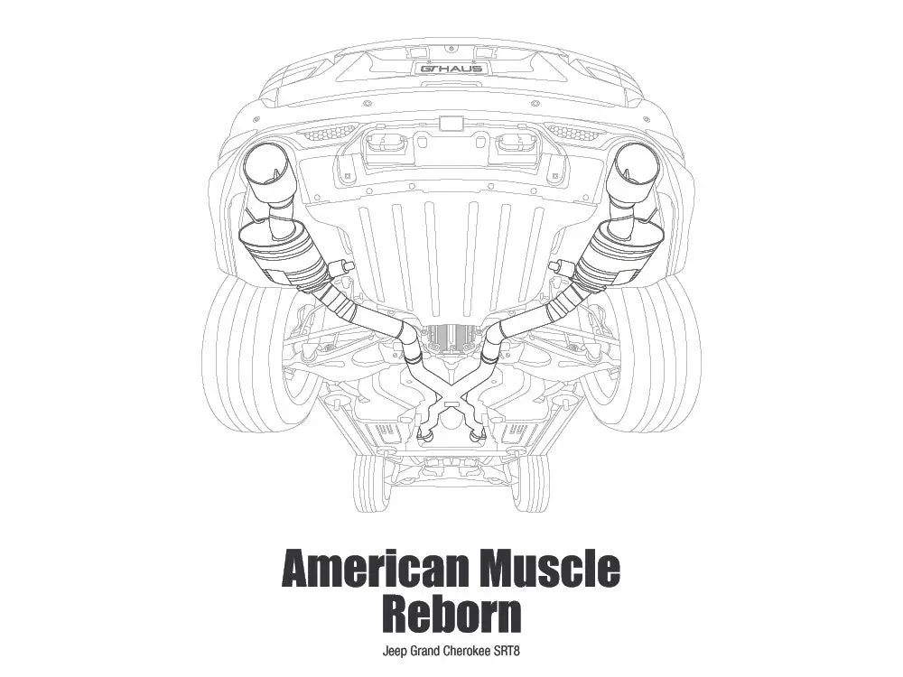 American Roar Racing T-Shirt Featuring Jeep Grand Cherokee SRT8 Design - Image 2