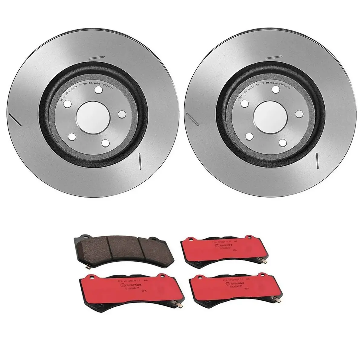 Brembo Front Pad & Rotor Package 2012-2021 Jeep Grand Cherokee Srt / 2018-2024 Dodge Durango Srt 1