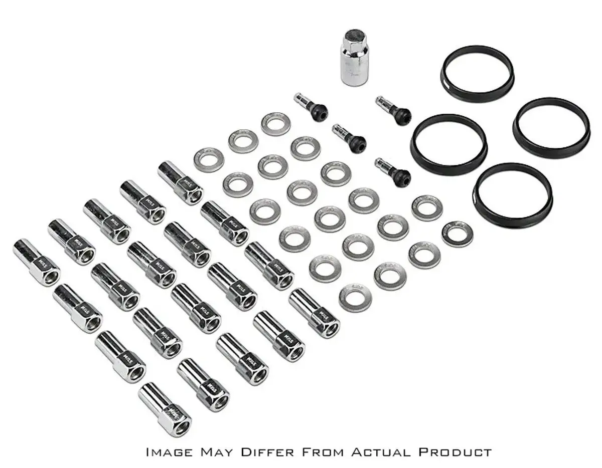 Race Star 14Mm X 1.50 Open End 1.38In Shank W/ 7/8In Head Challenger & Charger Deluxe Lug Nut Kit - 20 Pk #601-1434-20 1
