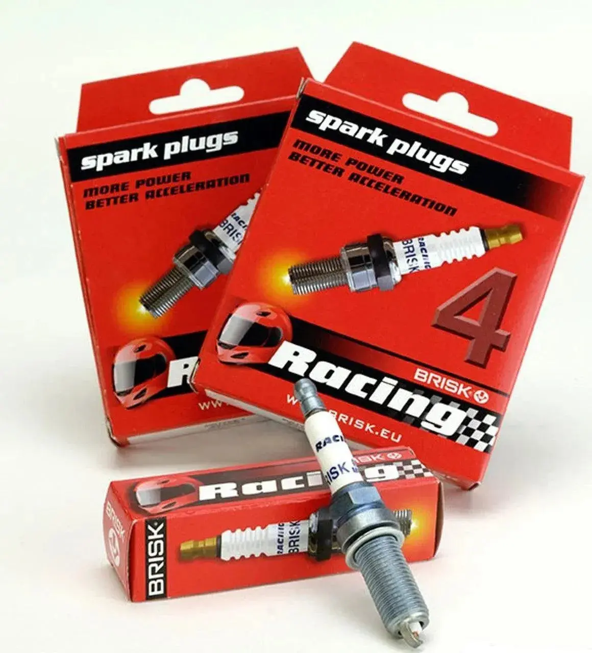 Brisk Silver Racing Spark Plugs Er10s (16 For Hemi) 1