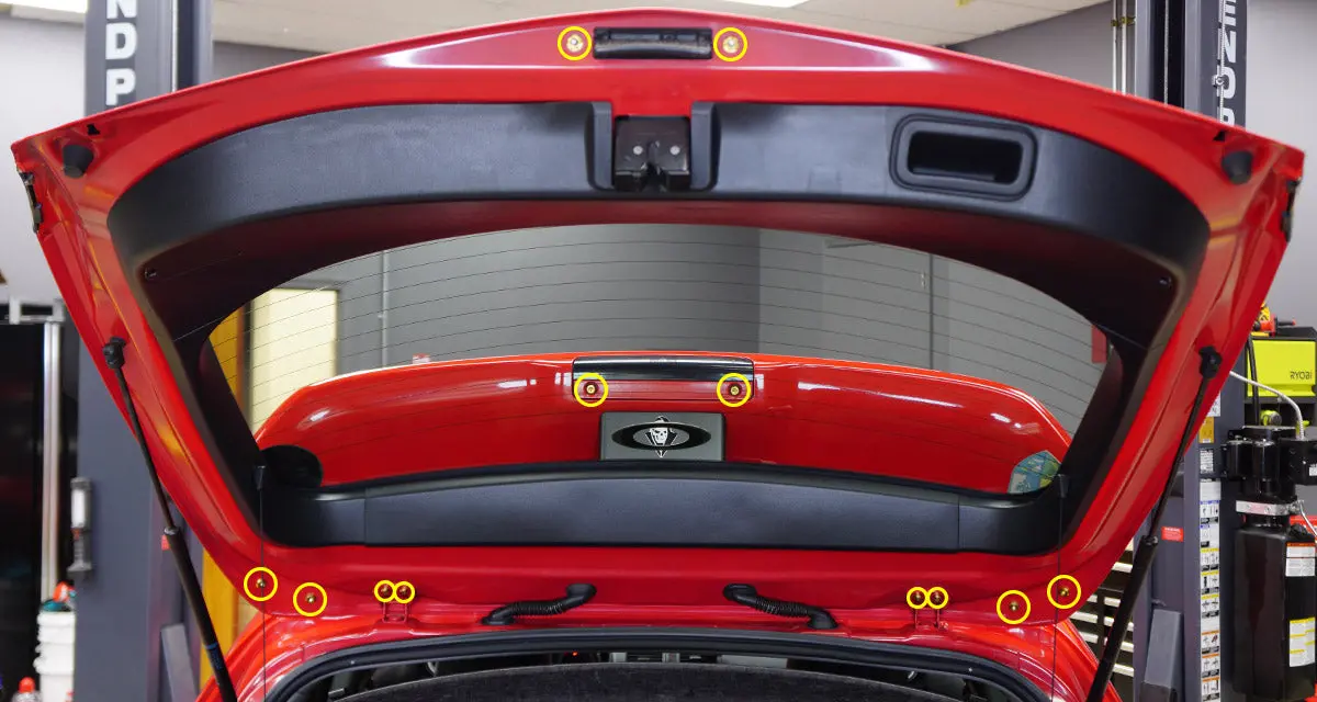 Titanium Hardware Trunk Kit - Mazda Speed3 (2007-2009) 2