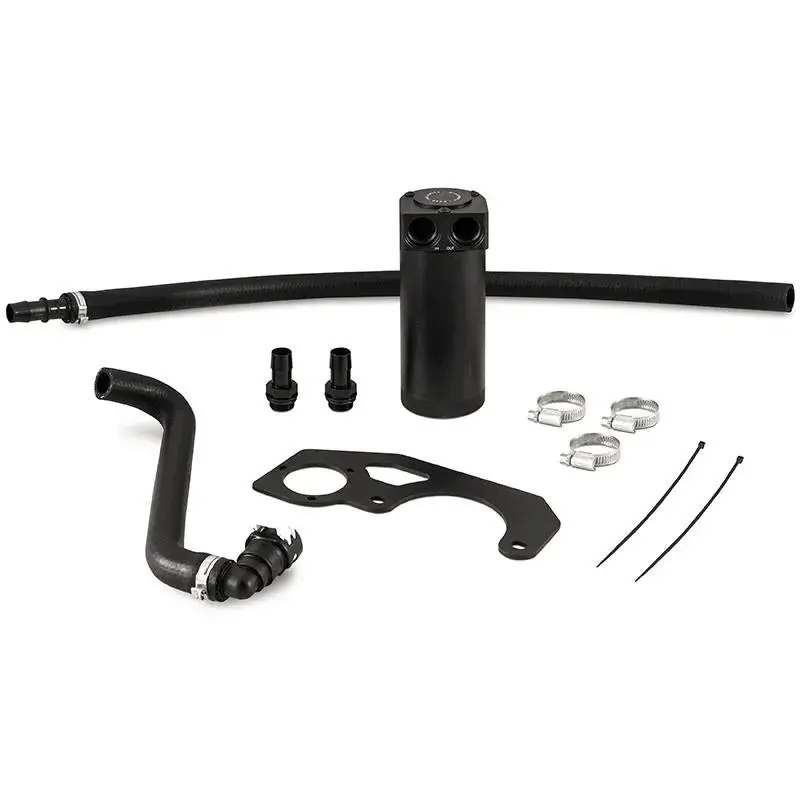 Mishimoto 2018+ Jeep Wrangler Jl 2.0L Baffled Oil Catch Can Kit - Black 1