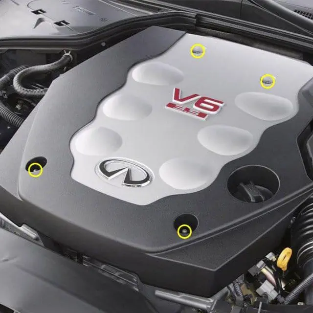 Titanium Hardware Engine Cover Kit - Vq35de G35 Engine 2