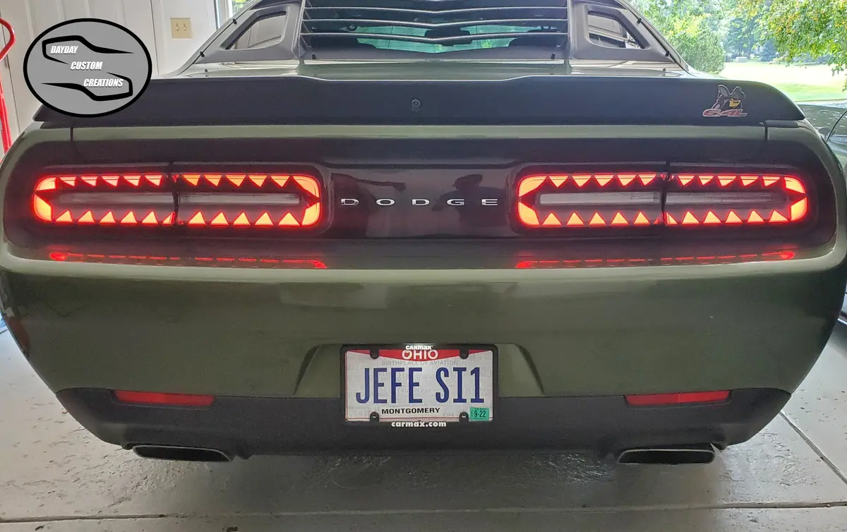 15-23 Dodge Challenger Taillight Decal Design 7 2