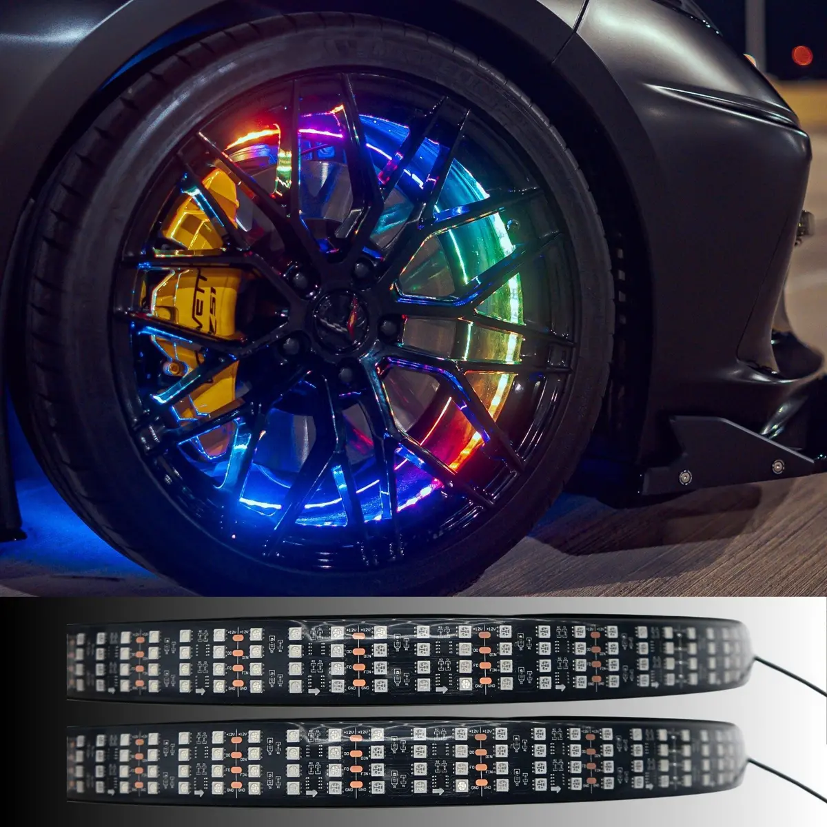 Quad 4 Row Led Wheel Ring Kit | Flow Series 1