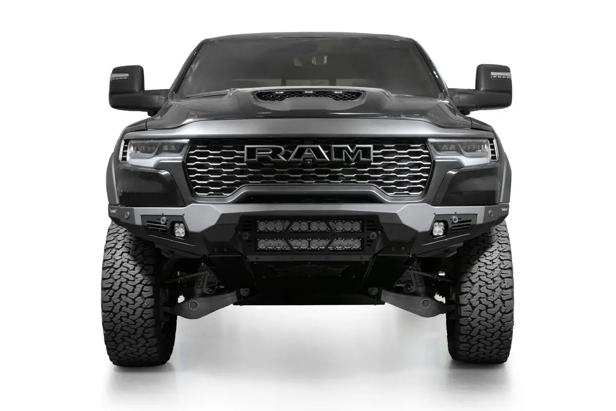 Addictive Desert Designs 2025-2026 Ram Rho Bomber Front Bumper (20 Inch Lights) 1