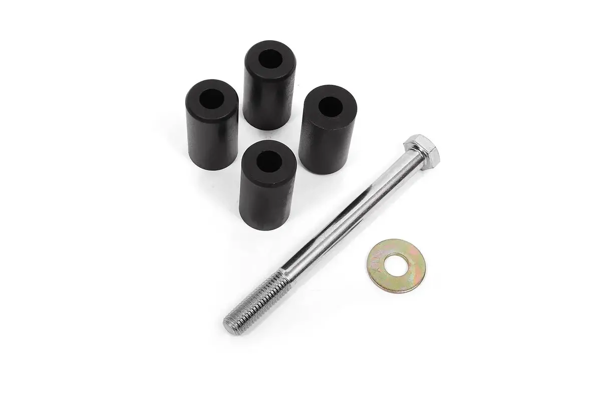 Bmr 2015-2023 Ford Mustang S550 Rear Cradle Bushing Kit W/ Centering Sleeves- Black 1