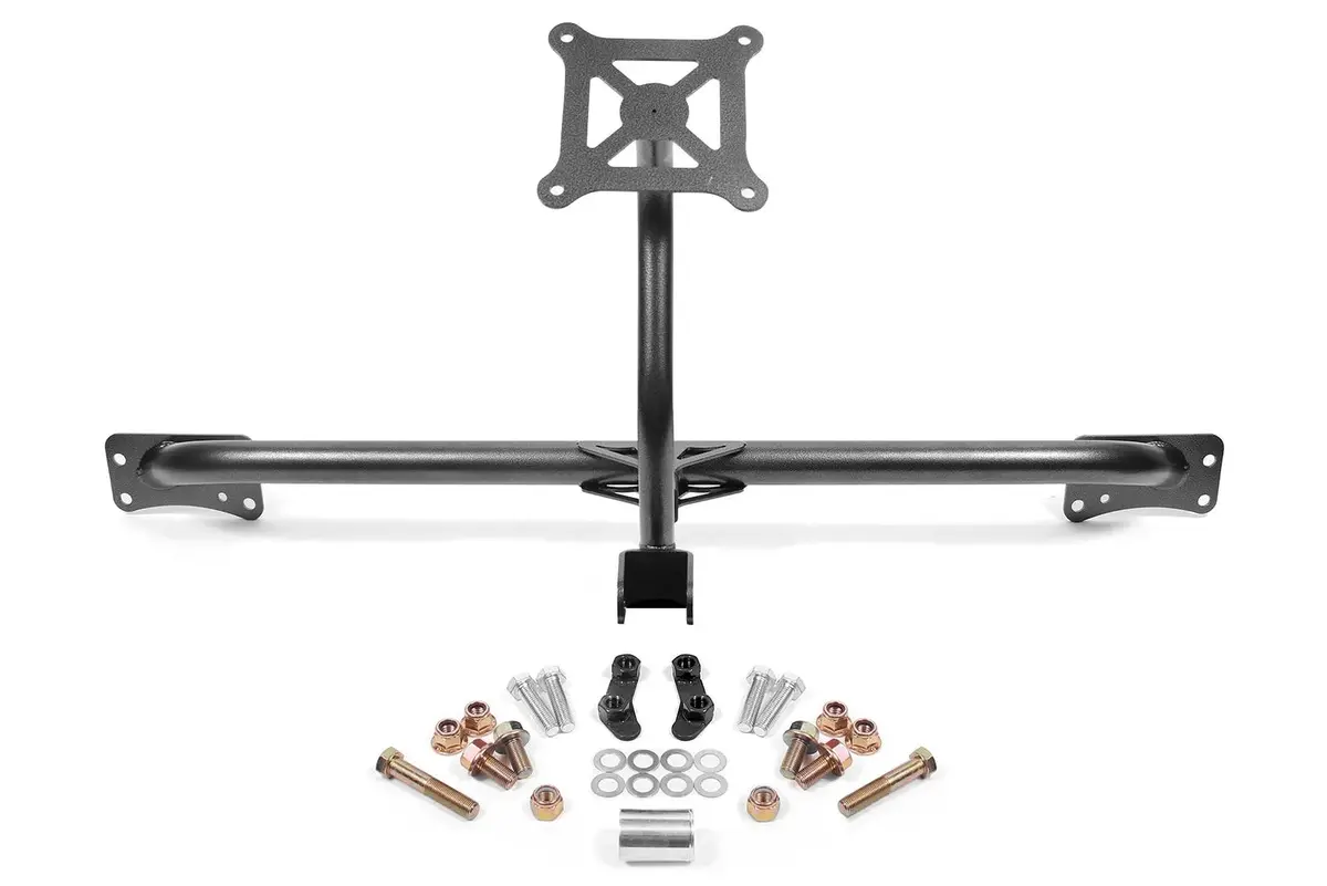 Bmr 2015-2019 Ford Mustang Bolt-On Parachute Mount - Black Hammertone 1
