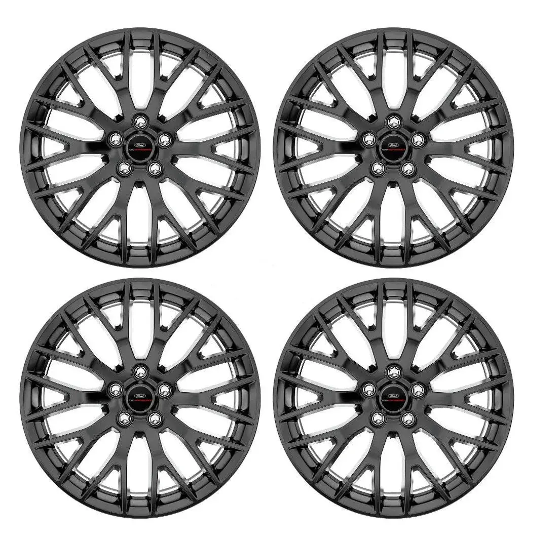 2015-2020 Mustang Gt 19" X 9" & 19" X 9.5" Performance Pack Wheel Set With Tpms Kit - Matte Black Clear-Coated 1