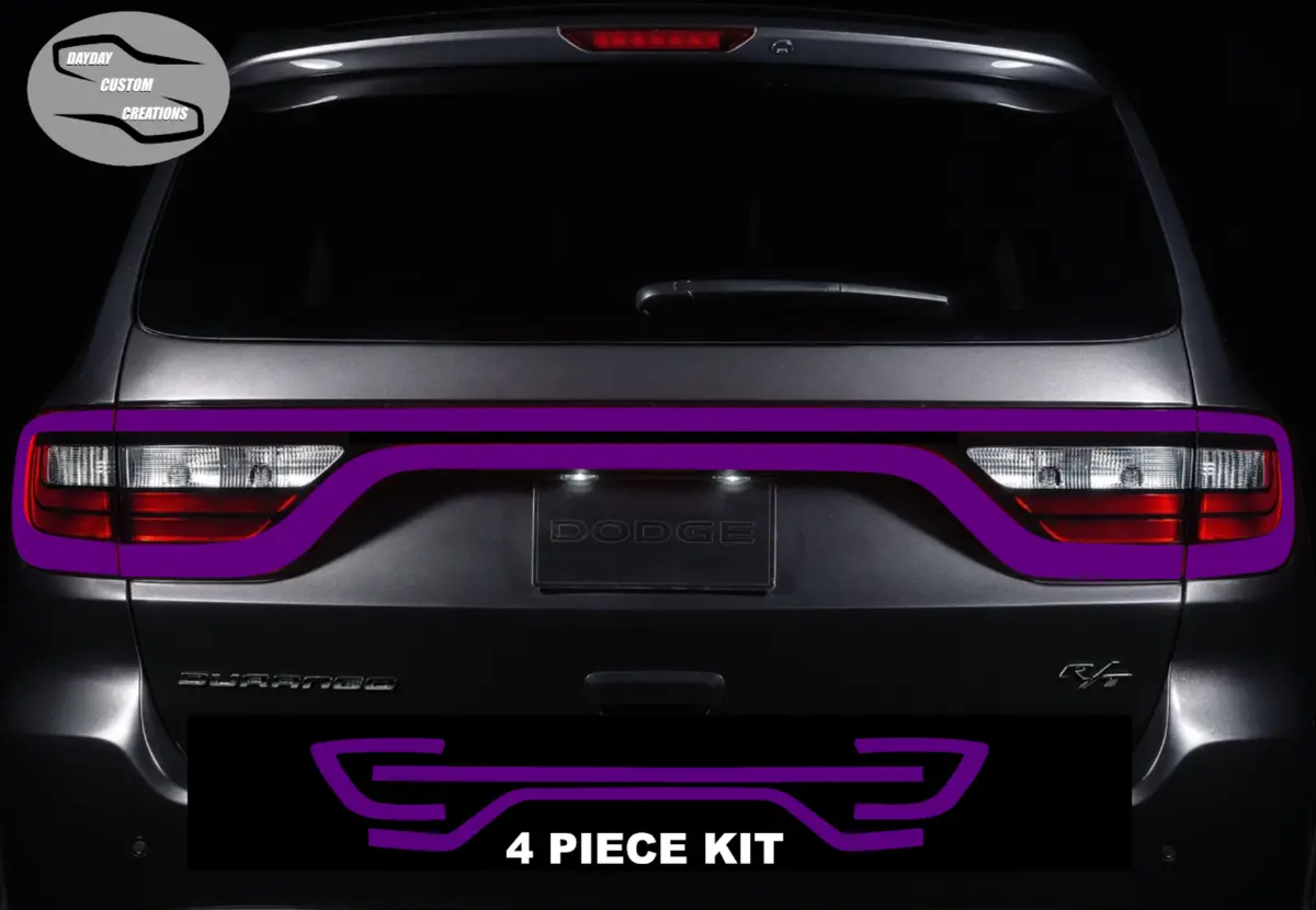 14-25 Dodge Durango Colored Taillight Tint Overlay 6