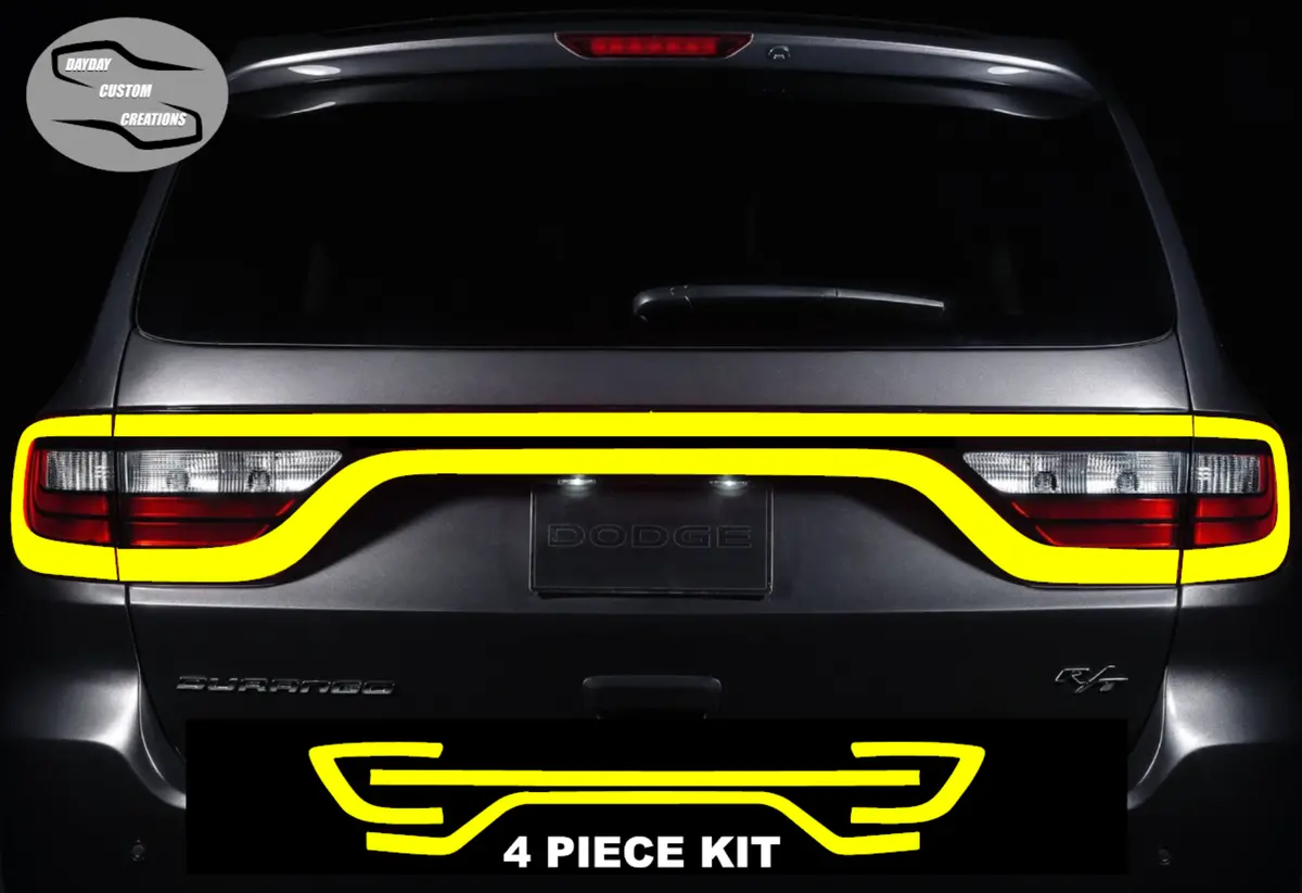 14-25 Dodge Durango Colored Taillight Tint Overlay 7