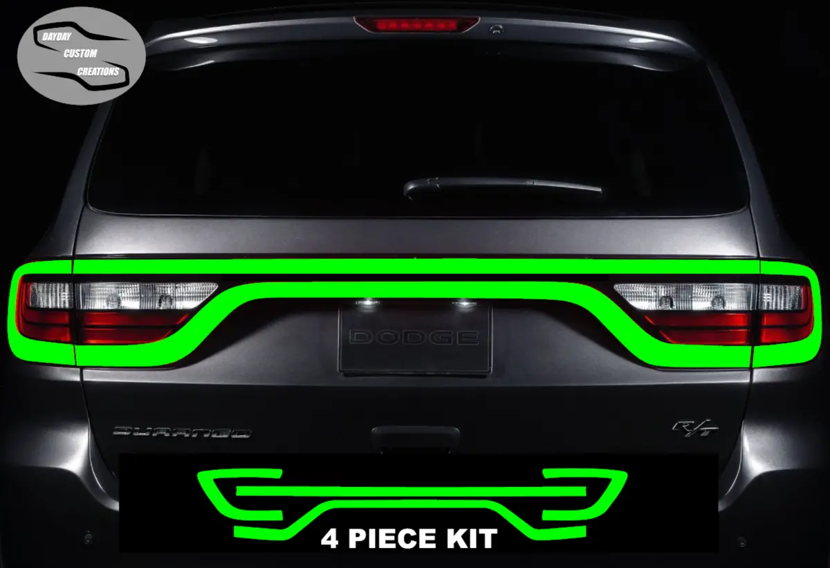 14-25 Dodge Durango Colored Taillight Tint Overlay 9