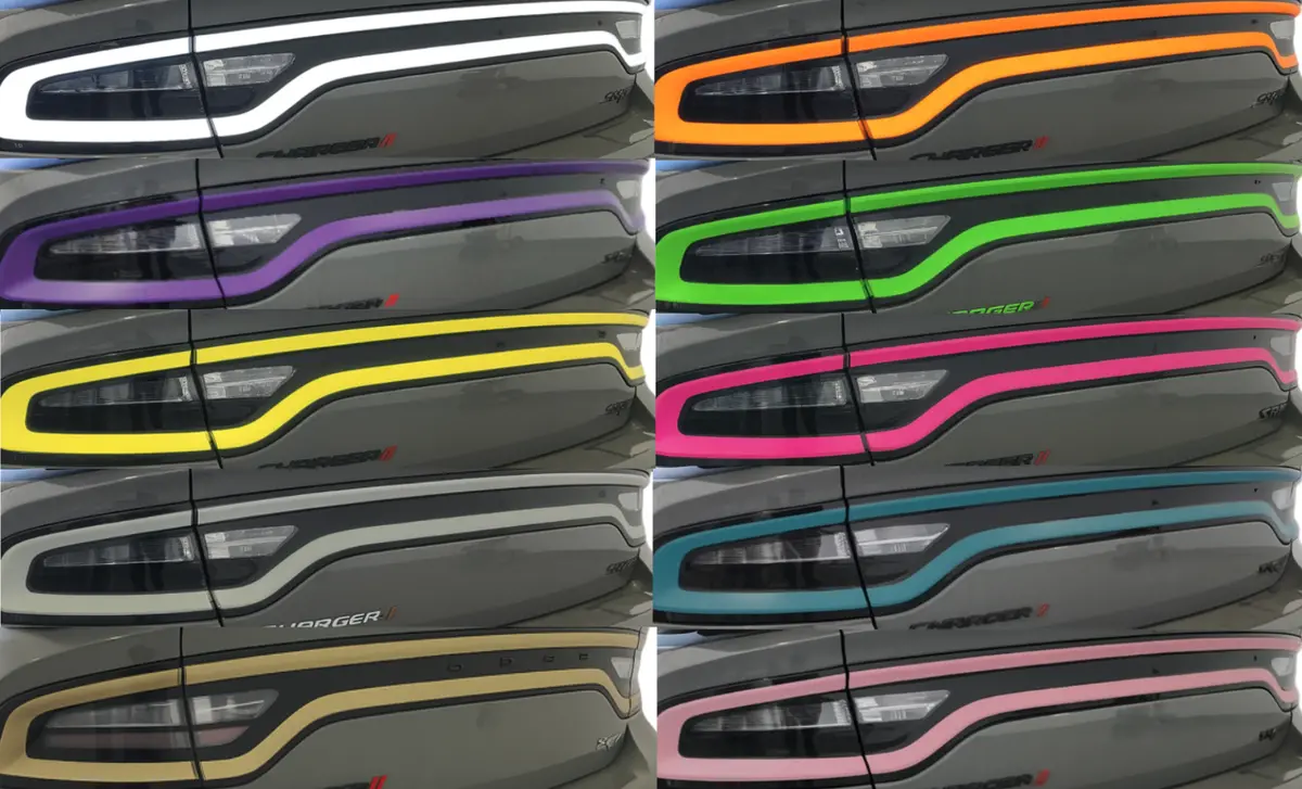 15-23 Dodge Charger Colored Taillight Tint Overlay 1