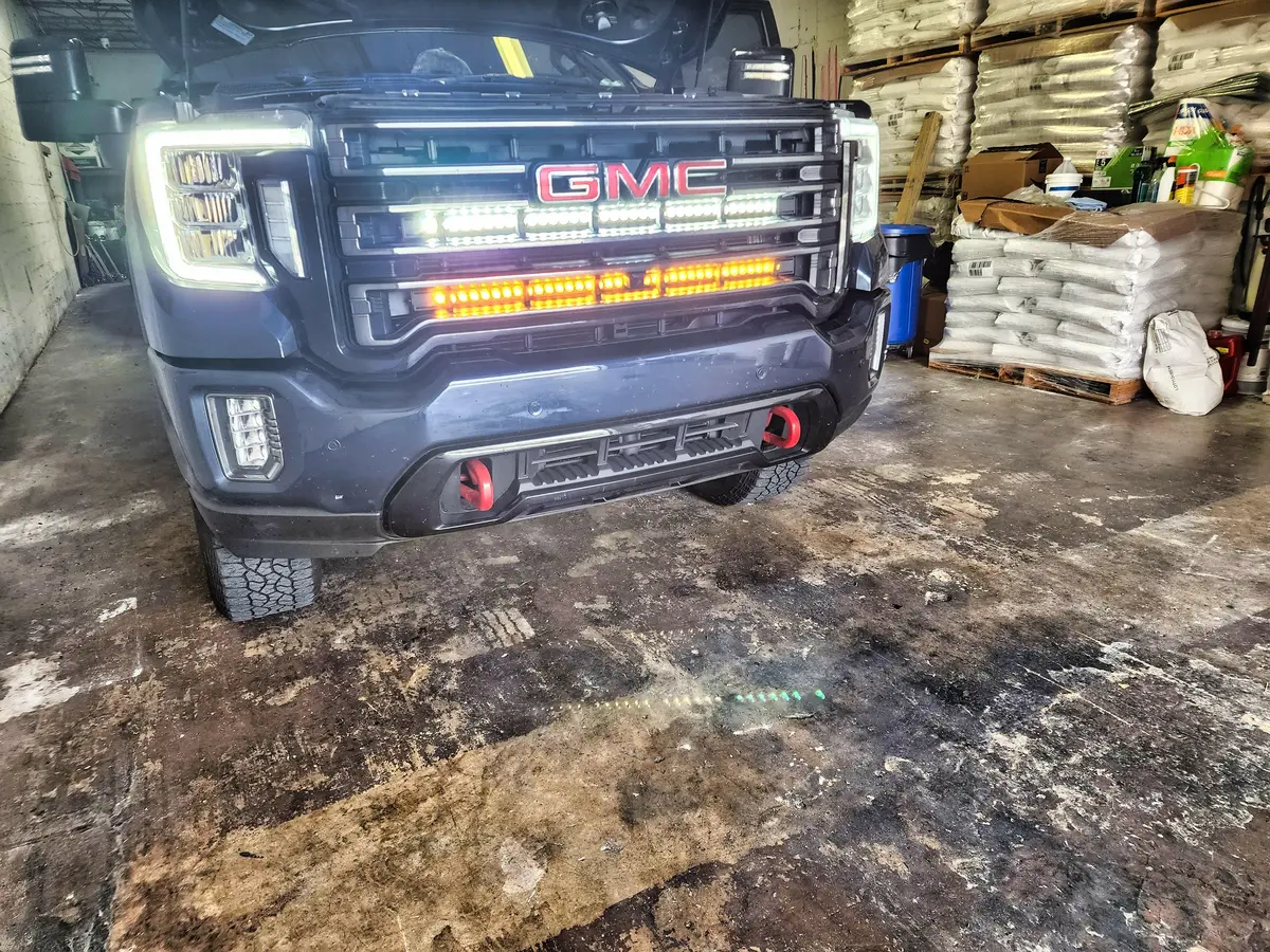 2020+ Gmc Sierra 2500/3500Hd Dual 40S Light Bars 6
