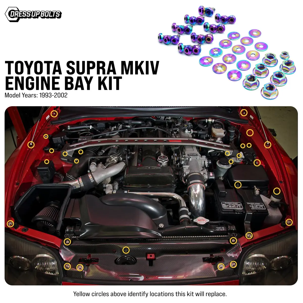 Titanium Engine Bay Kit - Toyota Supra Mkiv (1993-2002) 2