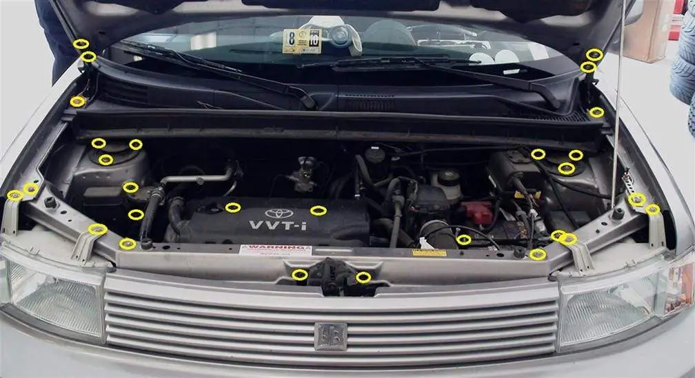 Scion Xb (2004-2006) Titanium Engine Bay Kit 2
