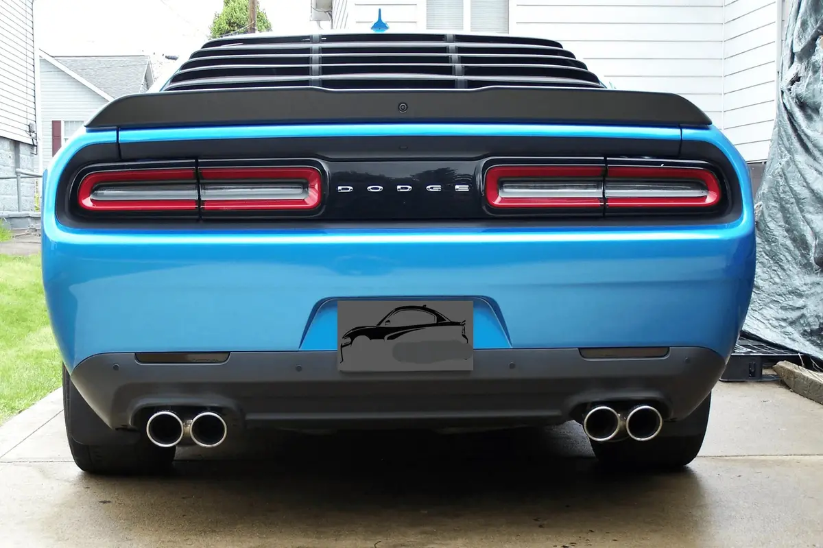 Sracing Rear Window Louver 09-23 Dodge Challenger 1
