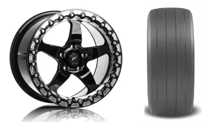 Forgestar D5 Beadlock 17X10 W/ 315 50 17 Et Street R Pair Drag Pack Bundle (Charger / Challenger / 300) 1