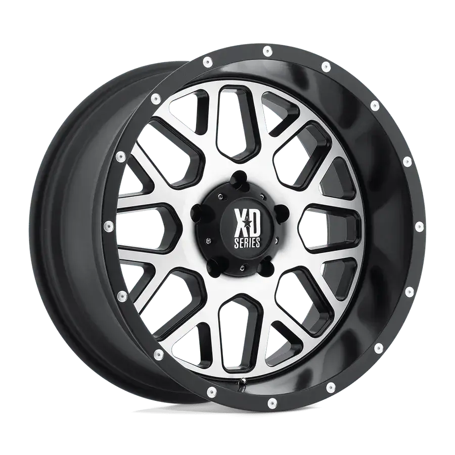 Xd Grenade Satin Black Machined Face Wheel 1