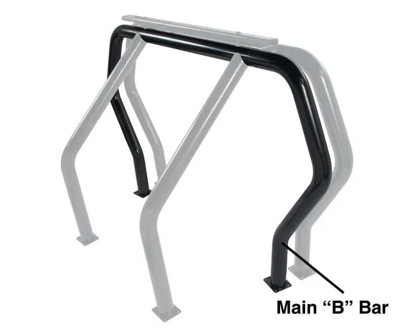 Go Rhino Rhino Bed Bar - Rear Main B Bar - Black 1