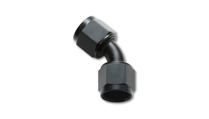 Vibrant -12An X -12An Female Flare Swivel 45 Deg Fitting (An To An) -Anodized Black Only 2
