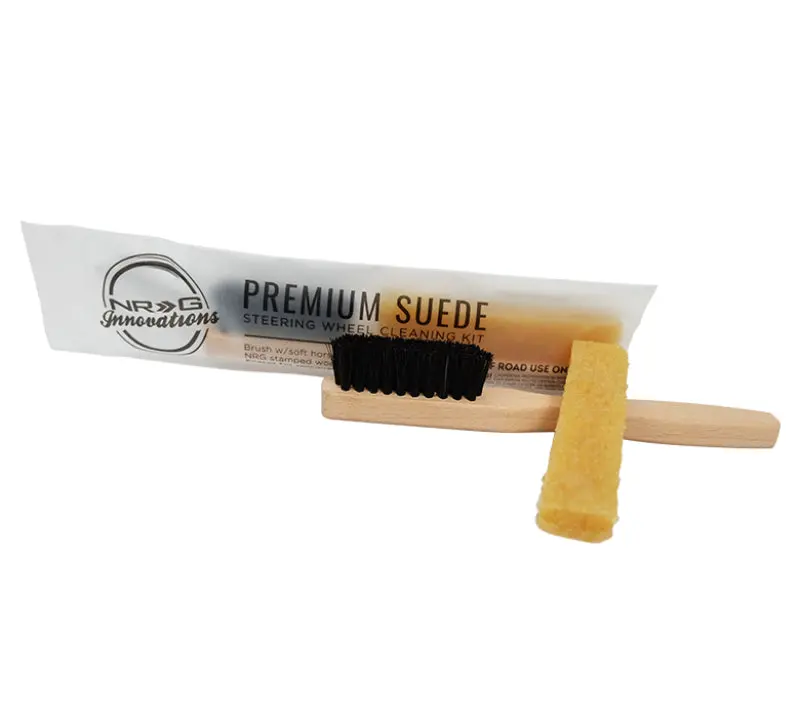 Nrg Suede Steering Wheel Cleaning Kit- Including Eraser And Horse Brush 1