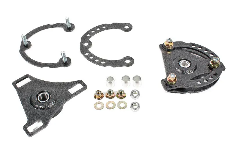 Bmr 15-17 S550 Mustang Caster Camber Plates - Black Hammertone 1