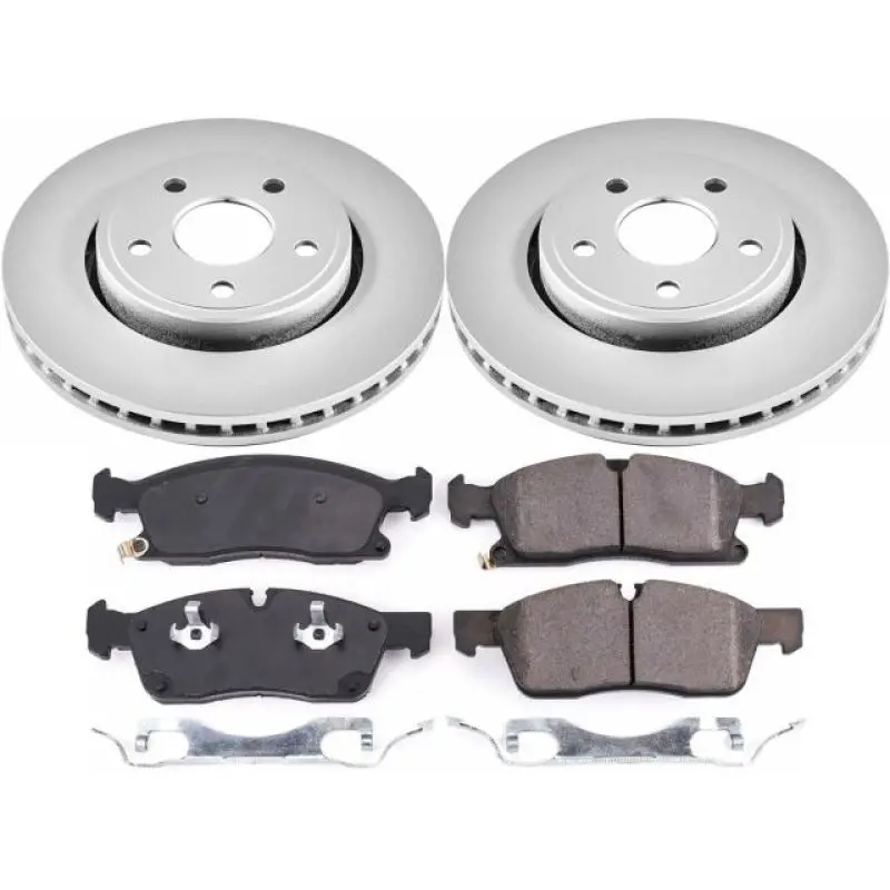 Power Stop 17-19 Jeep Grand Cherokee Front Z17 Evolution Geomet Coated Brake Kit 1