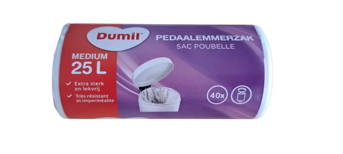 Dumil Pedaalemmerzakken 25L Rol A 40St 1