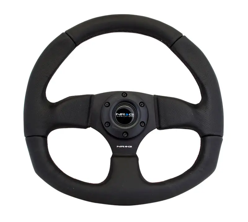 Nrg Reinforced Steering Wheel (320Mm Horizontal / 330Mm Vertical) Leather W/Black Stitching 2