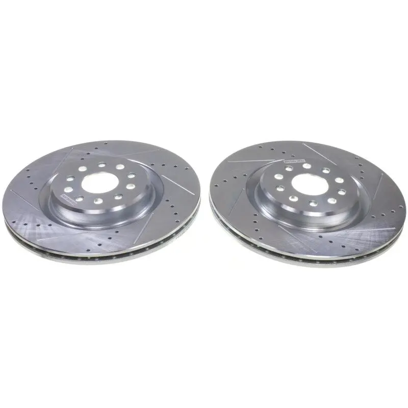 Power Stop 22-24 Jeep Grand Cherokee (Brake Code Br8) Front Drilled & Slotted Rotor - Pair 1