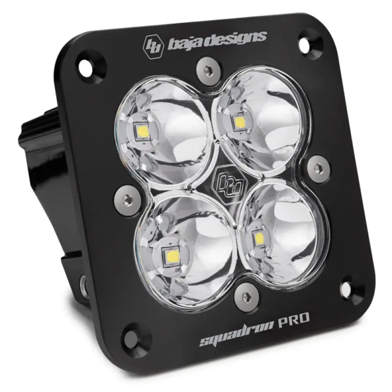 Baja Designs Squadron Pro Work/Scene Pattern Black Flush Mount Led Light Pod - Clear 1