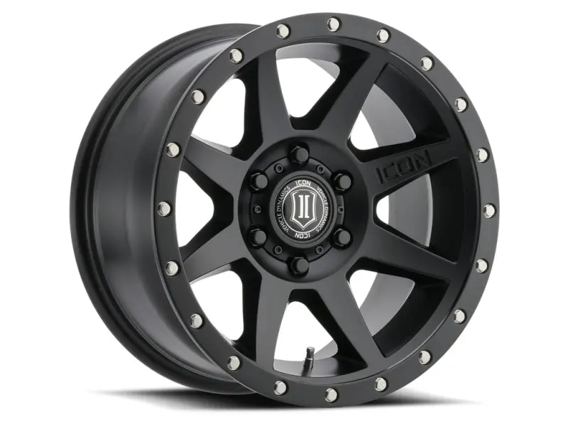 Icon Rebound 18X9 6X5.5 0Mm Offset 5In Bs 106.1Mm Bore Satin Black Wheel 1