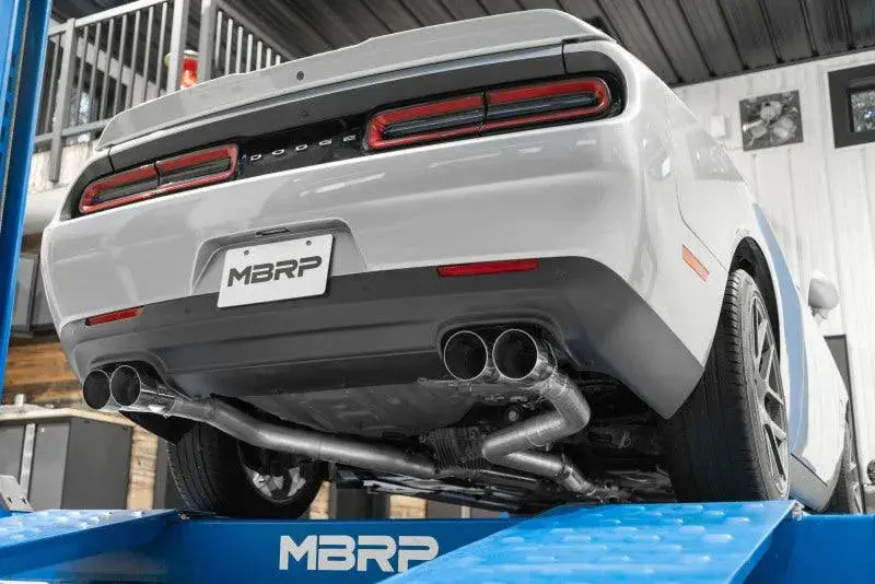 Mbrp 15-16 Dodge Challenger Rt 5.7L Aluminized Steel 3In Dual Rear Cat-Back Quad Tips - Street 1