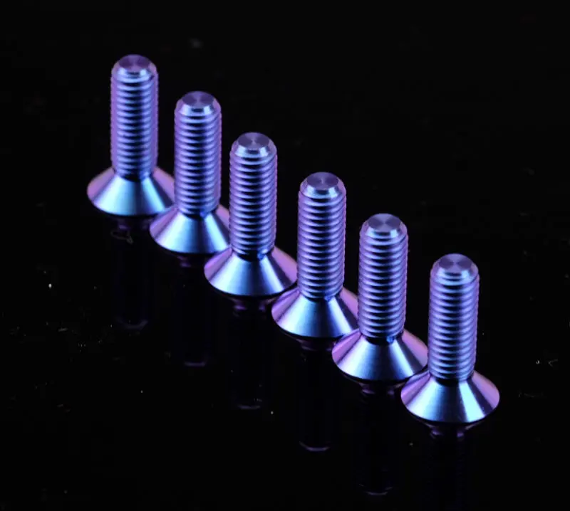 Nrg Titanium Steering Wheel Screw Upgrade Kit (Conical) - Purple 1