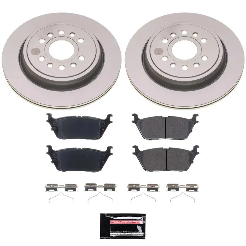 Power Stop 22-23 Jeep Grand Wagoneer Rear Z17 Coated Brake Kit 1
