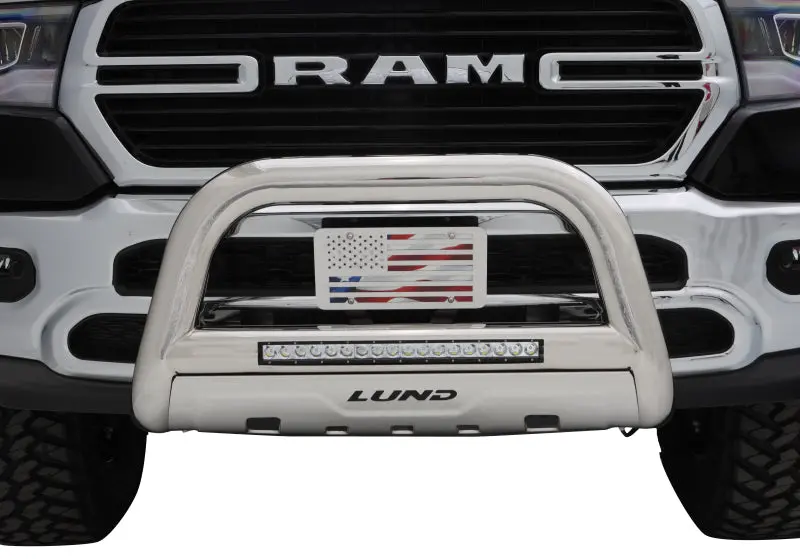 Lund 2019 Ram 1500 Bull Bar W/Light & Wiring - Polished 1