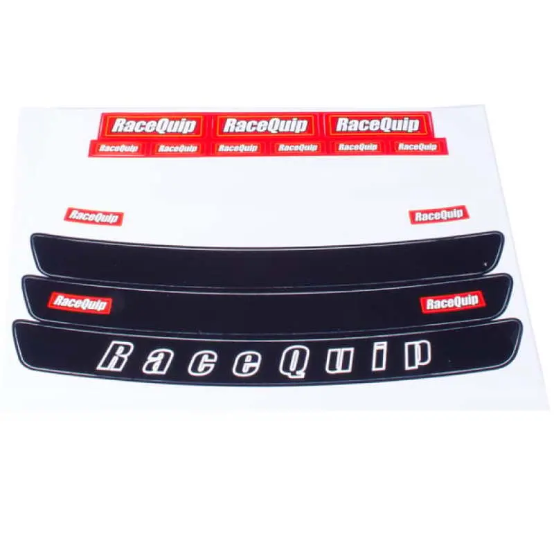 Racequip Helmet Visor Strip Face Shield Decal Sheet 1