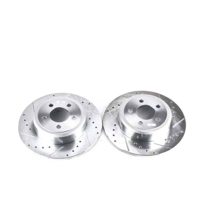 Power Stop 05-19 Chrysler 300 Rear Evolution Drilled & Slotted Rotors - Pair 1