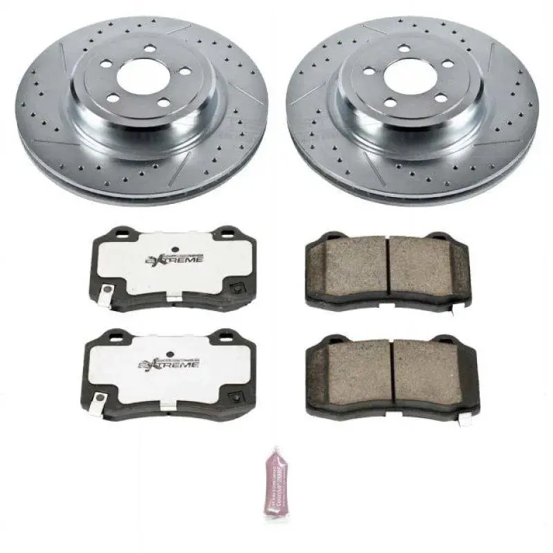 Powerstop 2005-2023 Chrysler 300/Charger/Challenger Rear Z26 Street Warrior Brake Kit(W Brembo 4 Piston) 1