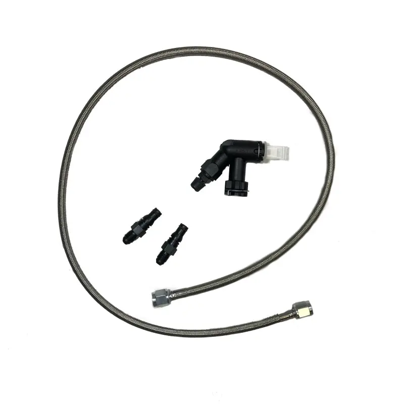 Mcleod Line Assy Mustang 2005-Up 36In W/Male Wire Clip Fittings & Elbow Bleeder 2