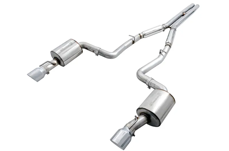 Awe Tuning 2015+ Dodge Charger 6.4L/6.2L Sc Non-Resonated Touring Edition Exhaust - Silver Tips 1