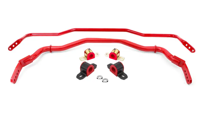 Bmr 15-22 S550 Mustang Sway Bar Kit With Bushings  Front And Rear Red 1