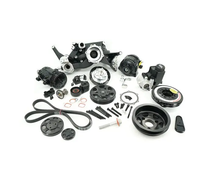 Btr Hyperdrive Front Drive Kit - Ls - Black - Sfi Balancer - Dress Kit - Acd-Ls05b-Sfi 1