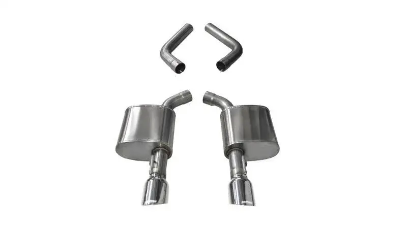 Corsa 15-20 Dodge Charger Polished Sport Axle Back Exhaust W/4.5In Tips 5.7L/6.4 Hemi 1