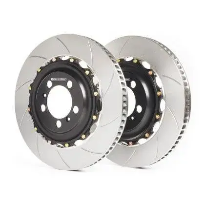 Girodisc 2015+ Ford Mustang Gt Mach 1 (S550 W/Perf Pkg Brembo Front Caliper) Slotted Front Rotors 1