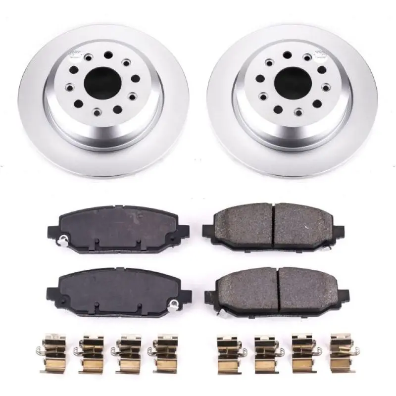 Power Stop 18-19 Jeep Wrangler Rear Z17 Evolution Geomet Coated Brake Kit 1
